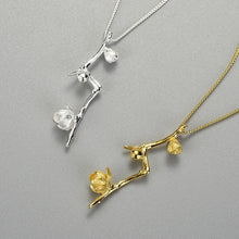Plum Buds On A Branch Necklace