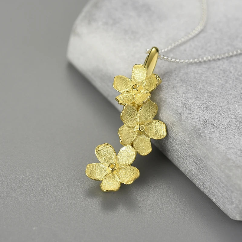 Forget Me Not Cascading Necklace