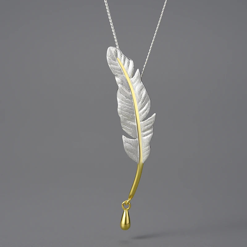 Lucky Goose Feather Necklace