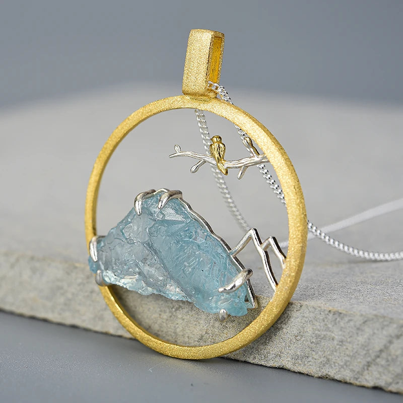 Bluebird of Icy Mountains Necklace