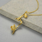 Plum Buds On A Branch Necklace