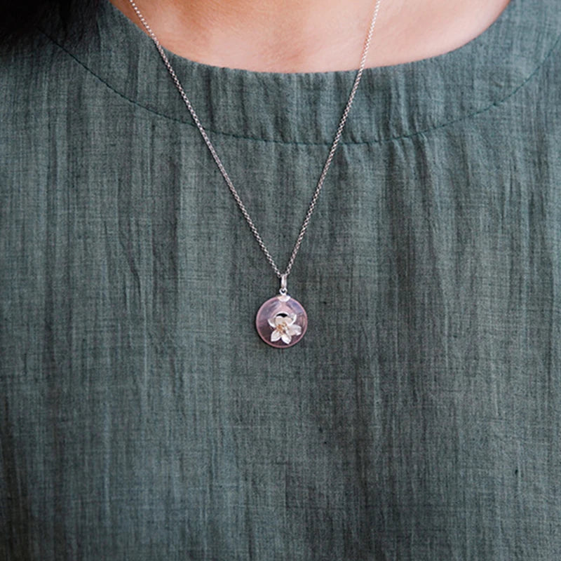Jade Lotus Whispers Necklace