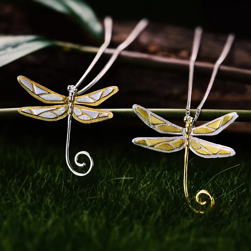 Mosaic Dragonfly Necklace