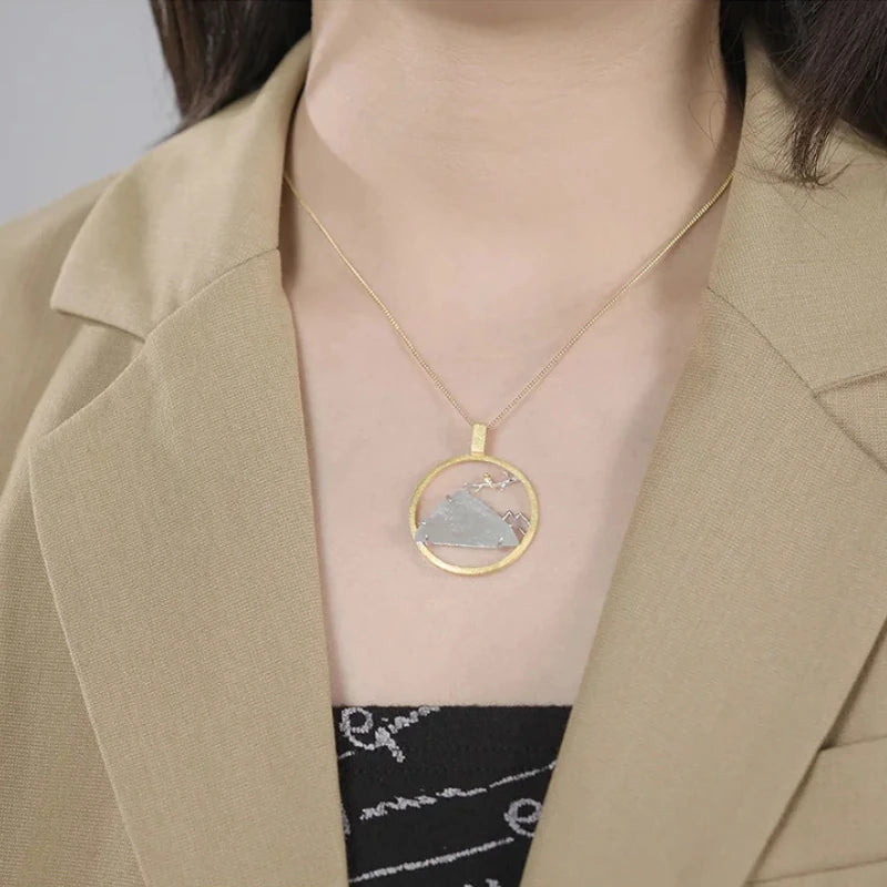 Bluebird of Icy Mountains Necklace