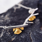 Golden Plum Bloom Necklace