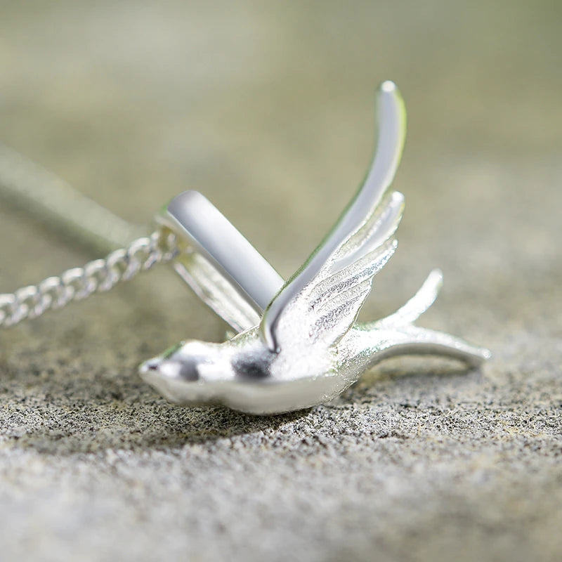 Delicate Small Swallow Necklace