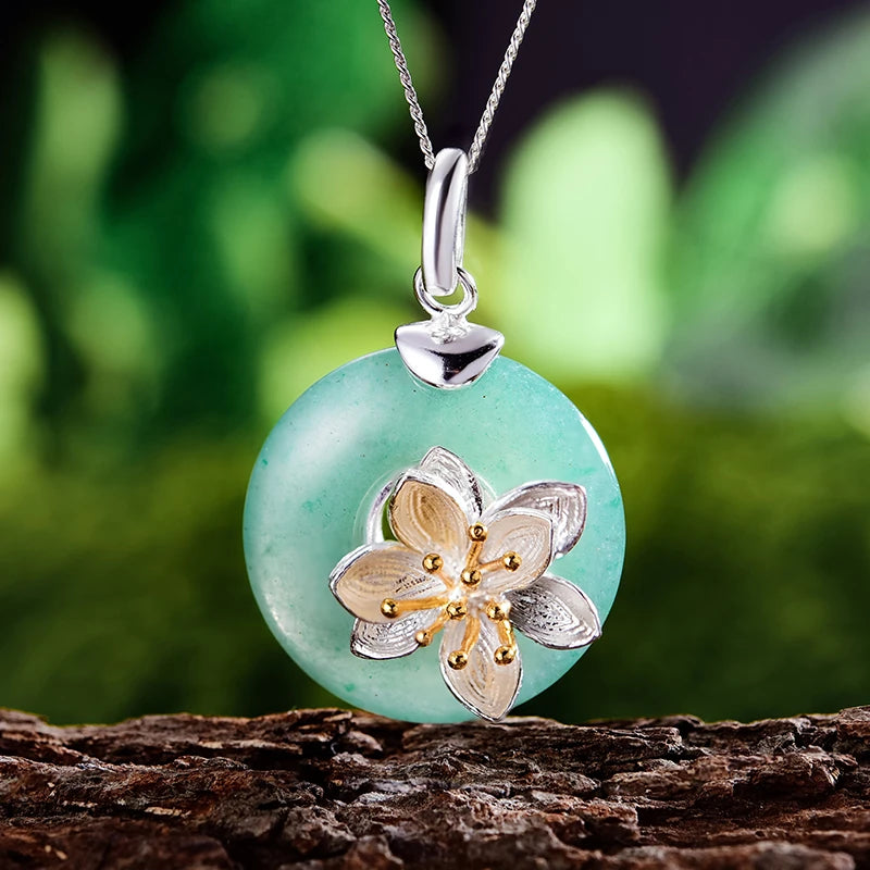 Jade Lotus Whispers Necklace
