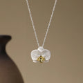 Delicate Phalaenopsis Flower Necklace