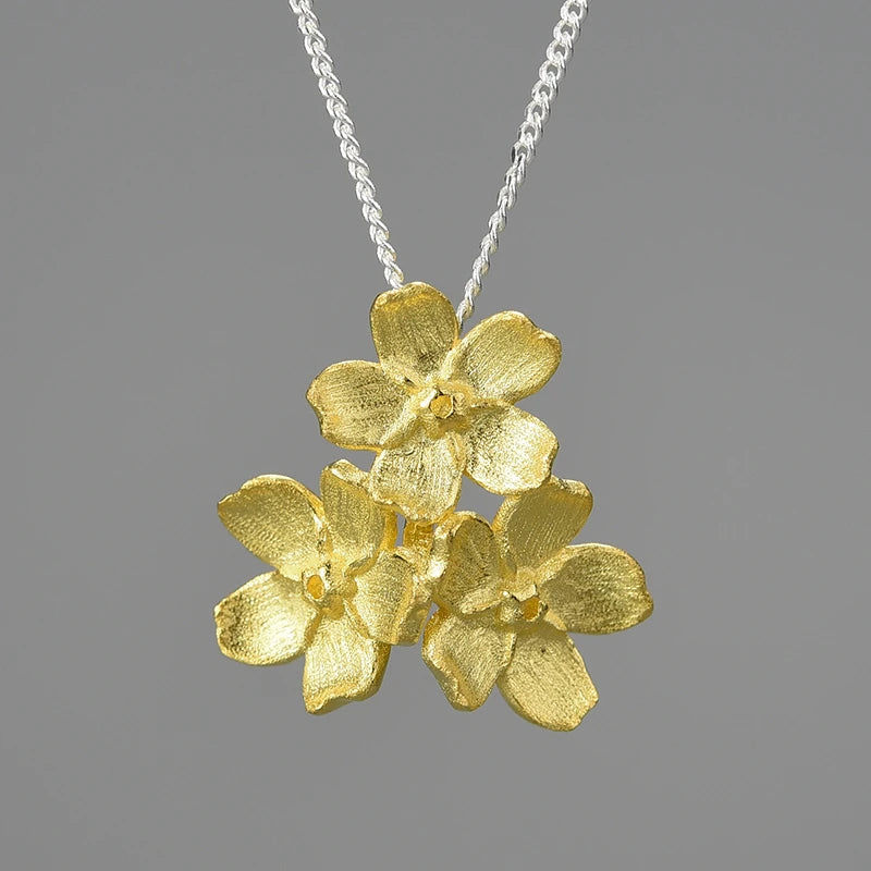 Forget Me Not Bouquet Necklace