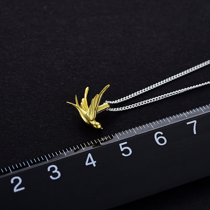 Delicate Small Swallow Necklace
