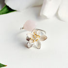 Jade Lotus Whispers Twisted Ring