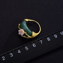 Jade Plum Blossom Ring