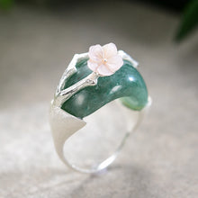 Jade Plum Blossom Ring