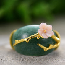Jade Plum Blossom Ring