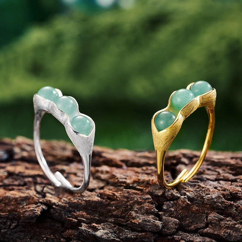 Peapod Aventurine Ring