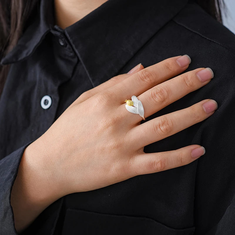 Golden Little Pomegranate Ring