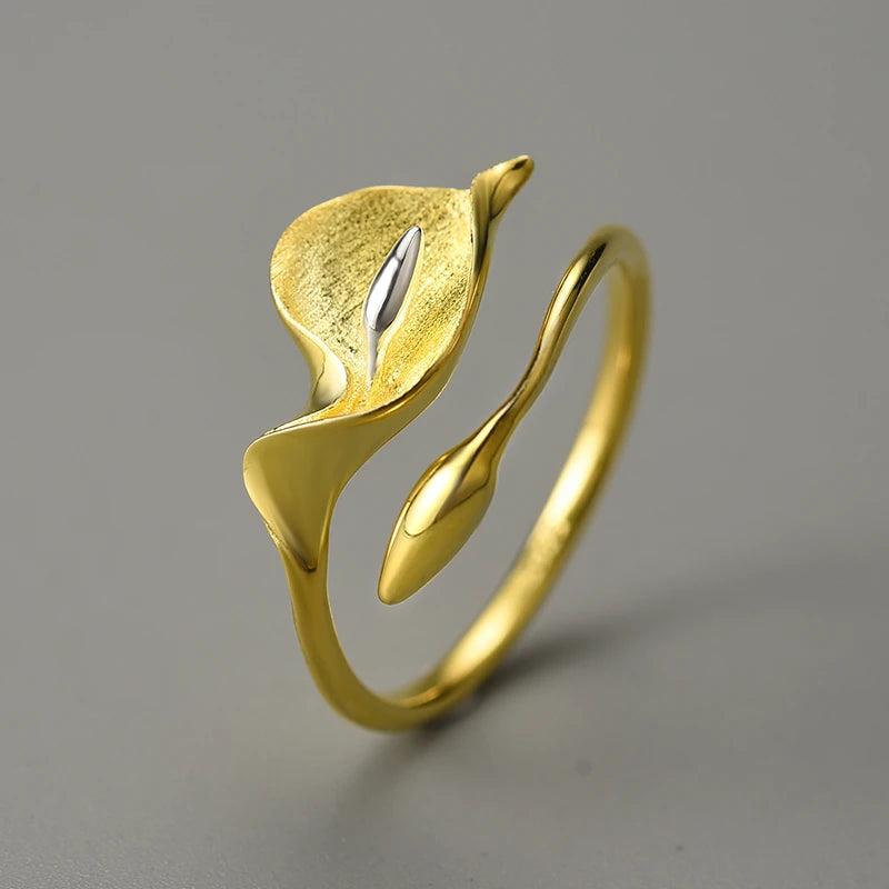 Calla Lily Flower Ring