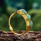 Peapod Aventurine Ring