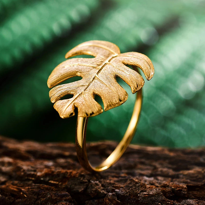 Monstera Leaf Ring