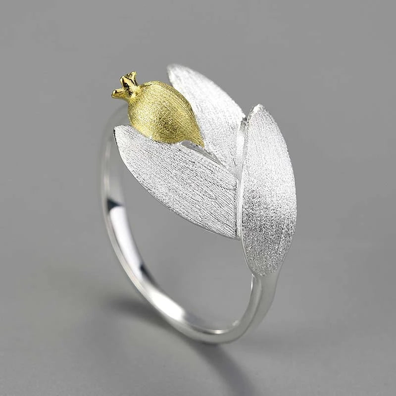 Golden Little Pomegranate Ring