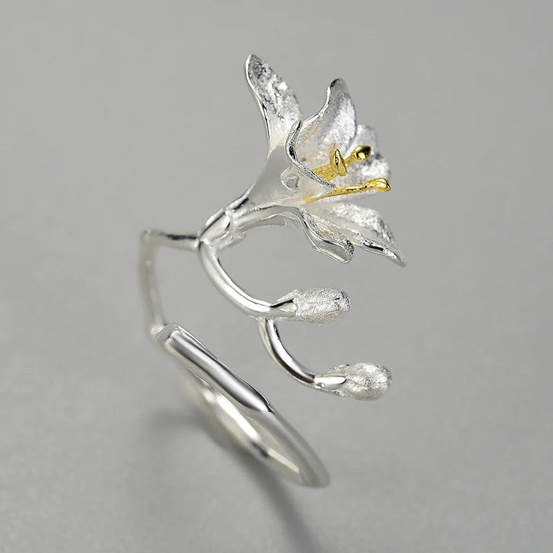 Alluring Freesia Flower Ring