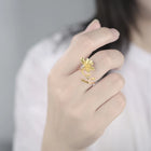 Alluring Freesia Flower Ring