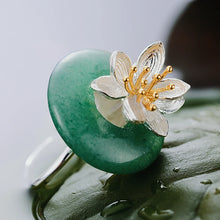 Jade Lotus Whispers Ring