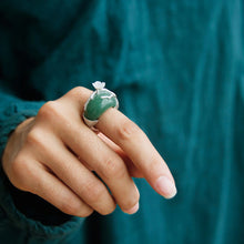 Jade Plum Blossom Ring