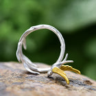 Little Swallow Chasing Willow Asymmetrical Ring