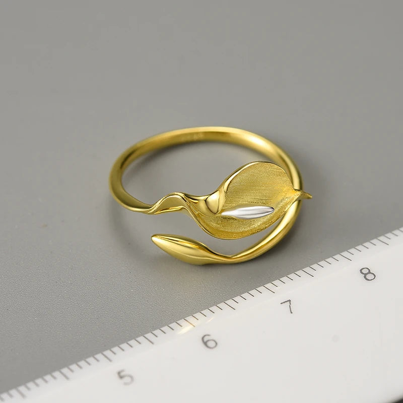 Calla Lily Flower Ring