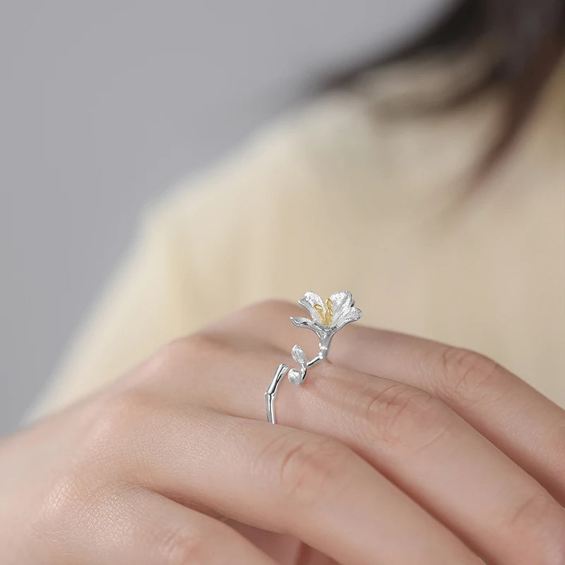 Alluring Freesia Flower Ring