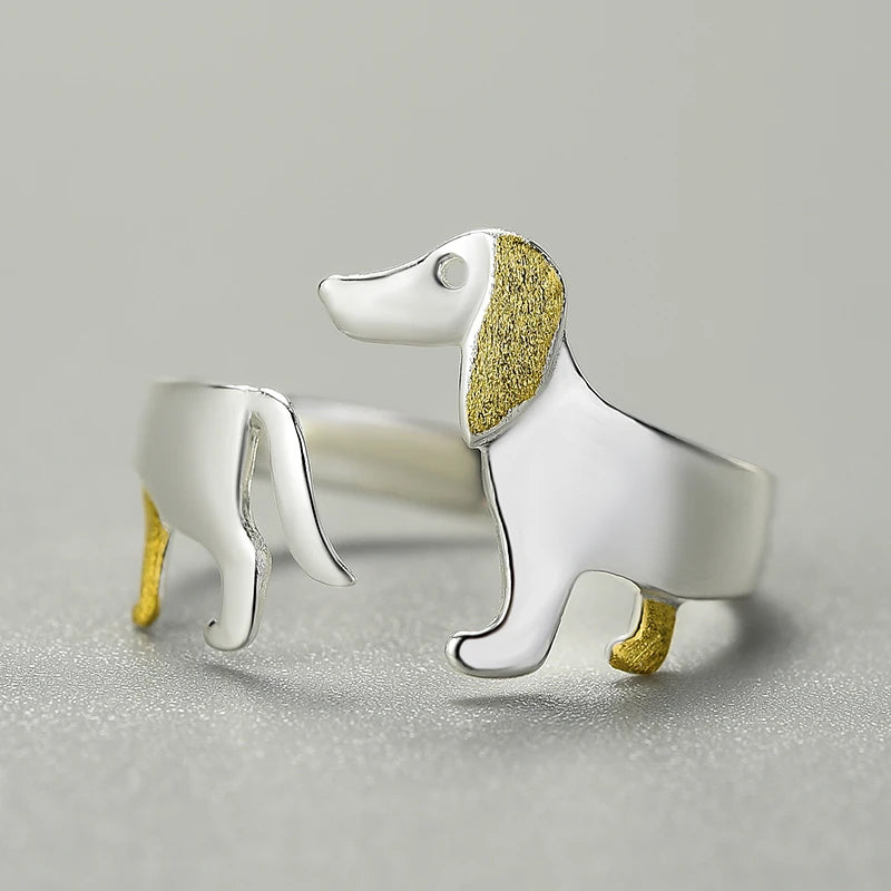 Golden Eared Dachshund Ring