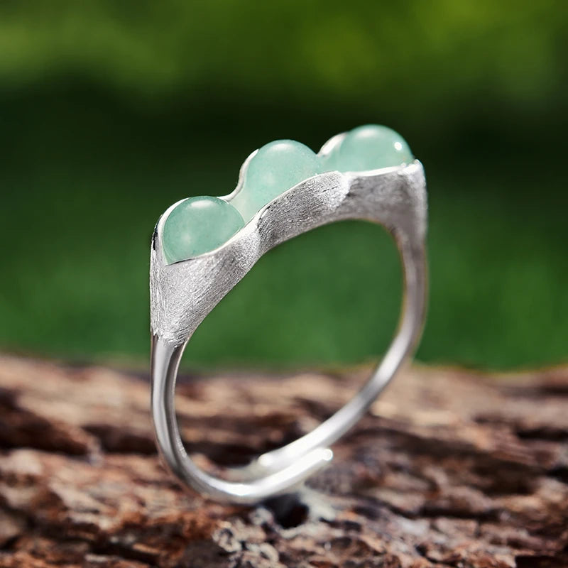 Peapod Aventurine Ring