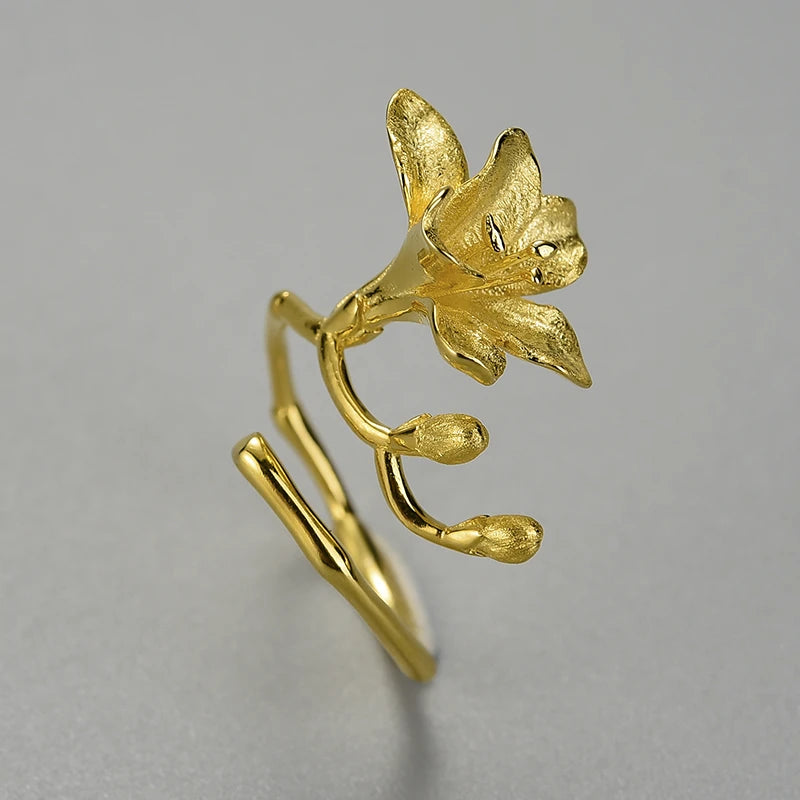 Alluring Freesia Flower Ring