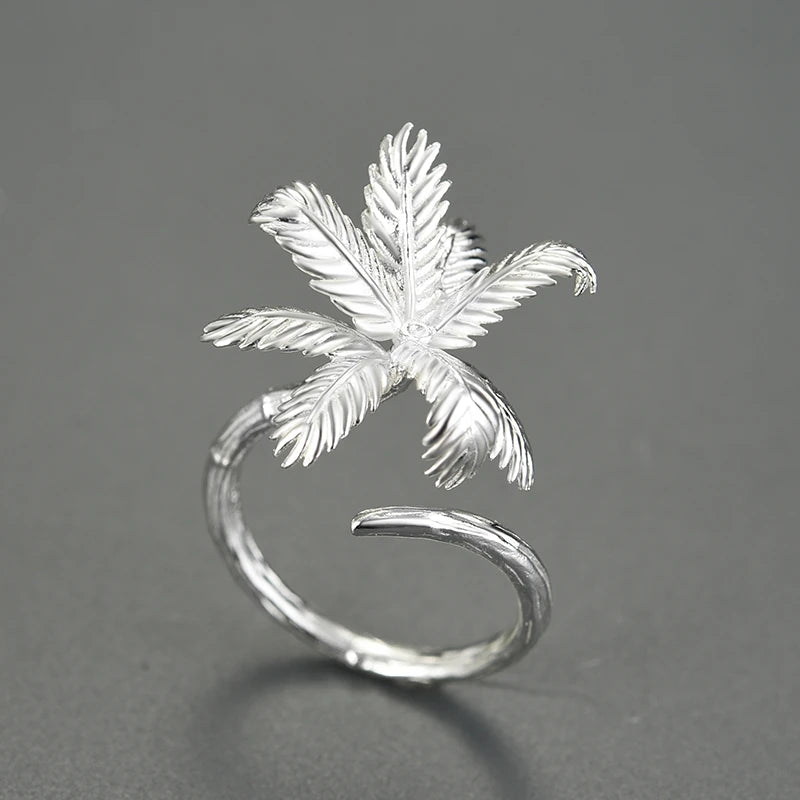 Coconut Tree On The Beach Ring