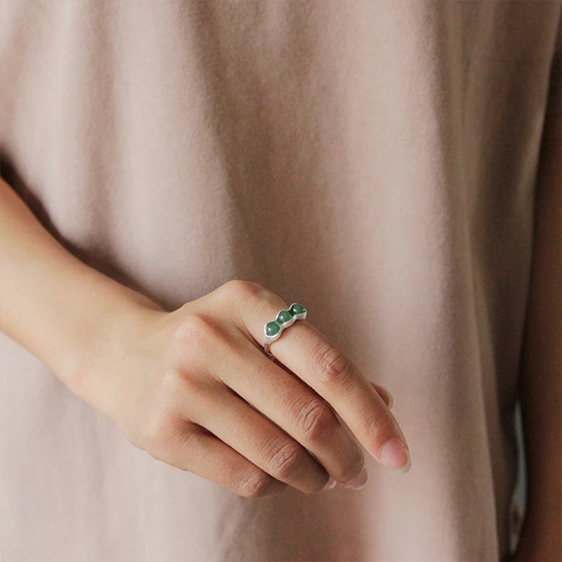 Peapod Aventurine Ring