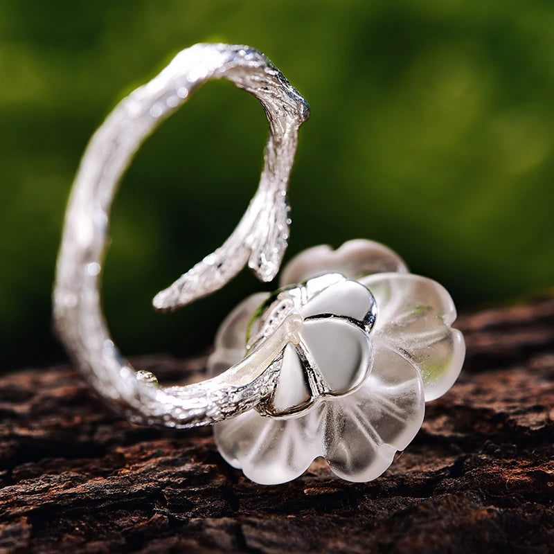 Lone Sakura Flower Ring