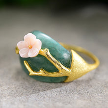 Jade Plum Blossom Ring