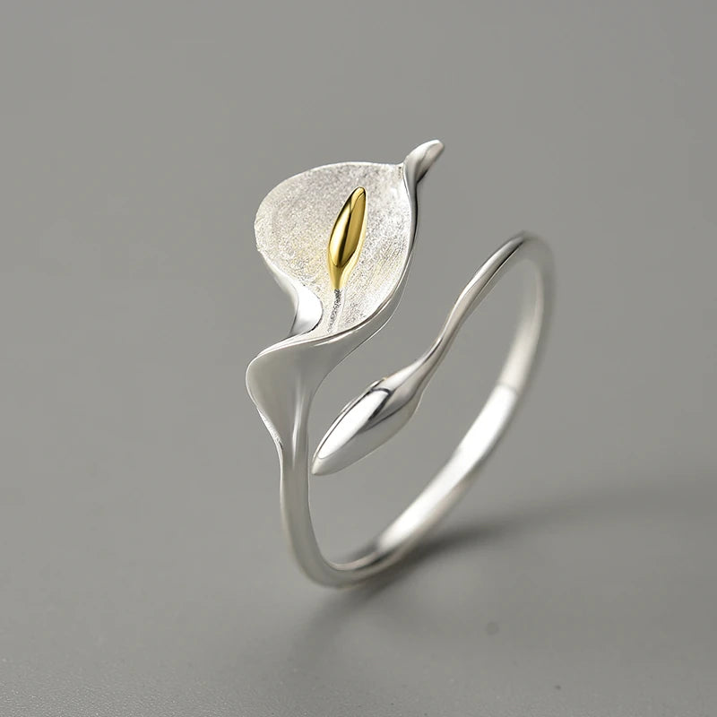 Calla Lily Flower Ring