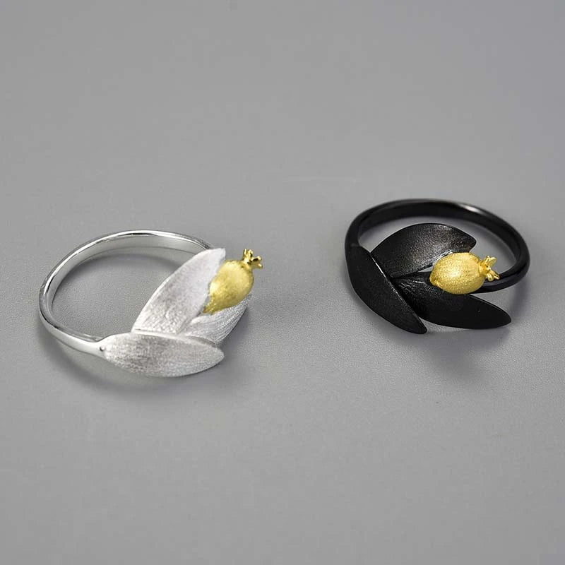 Golden Little Pomegranate Ring