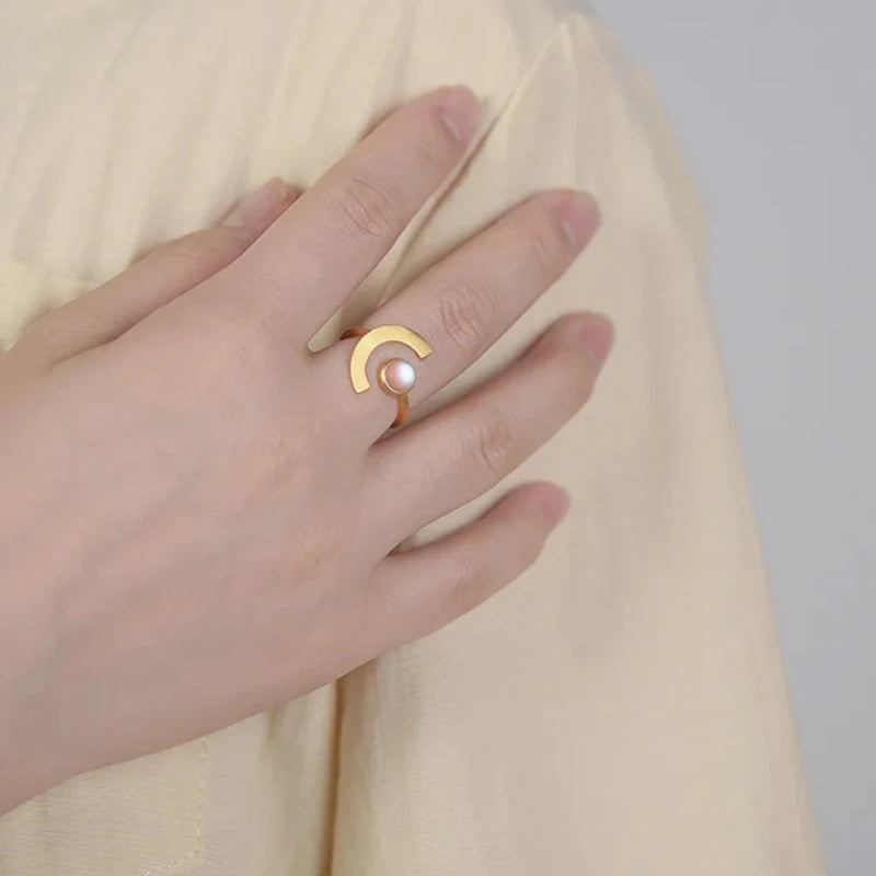 Minimalist Astral Arc Ring