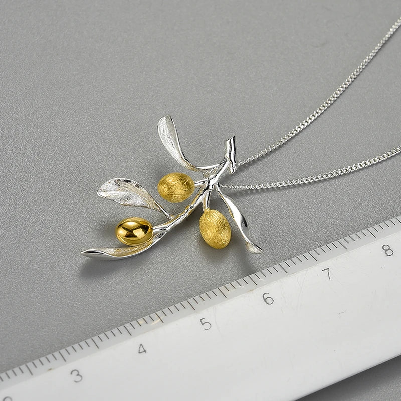 Golden Olives Necklace