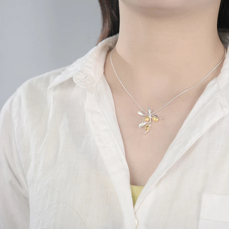 Golden Olives Necklace