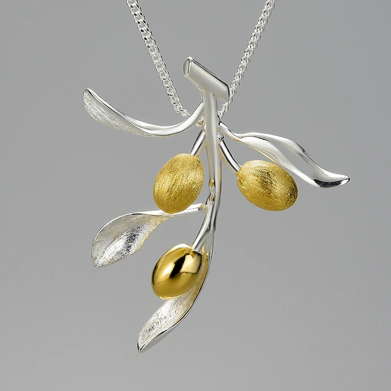 Golden Olives Necklace