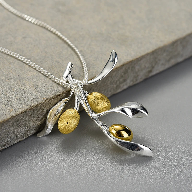Golden Olives Necklace