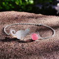 Playful Purrling Natural Gemstone Bracelet
