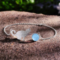 Playful Purrling Natural Gemstone Bracelet