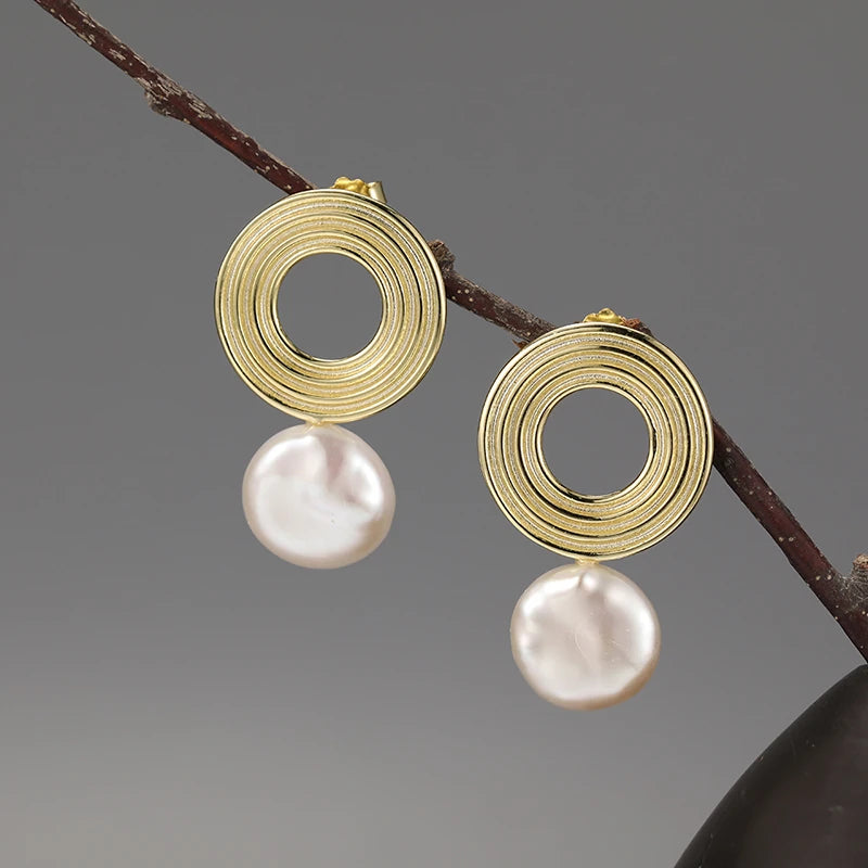 Saturn Rings Dangle Earrings