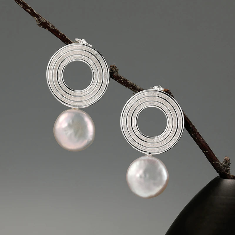 Saturn Rings Dangle Earrings