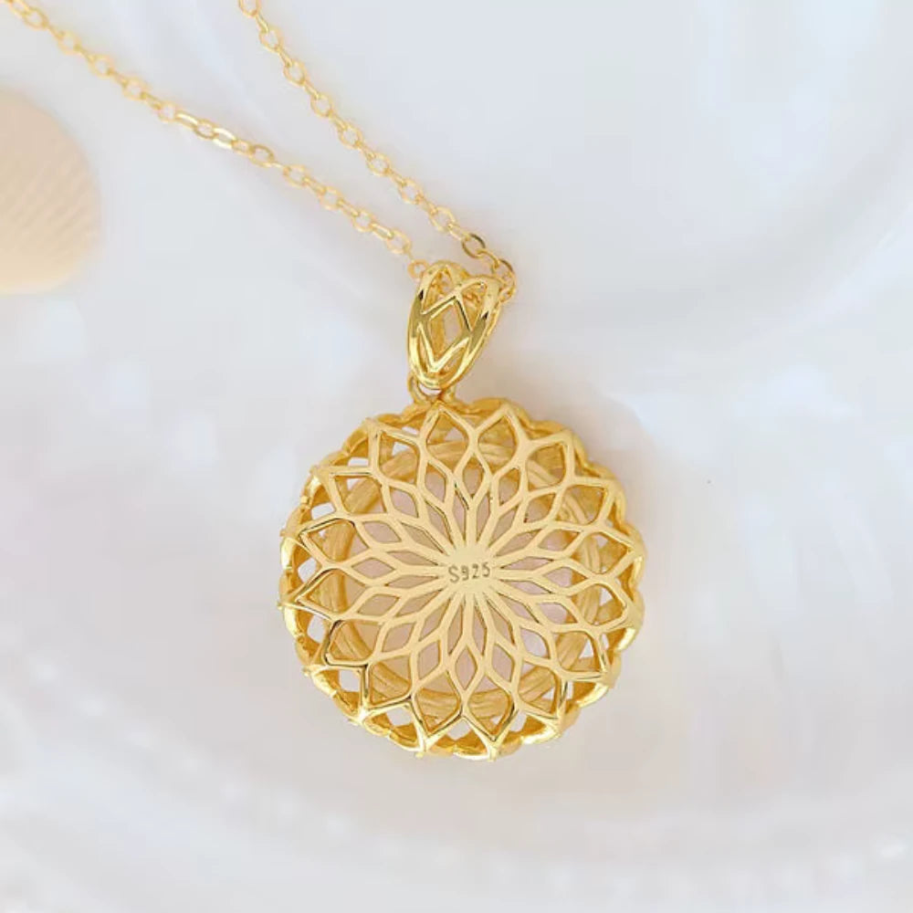 Sunburst Pearl Necklace